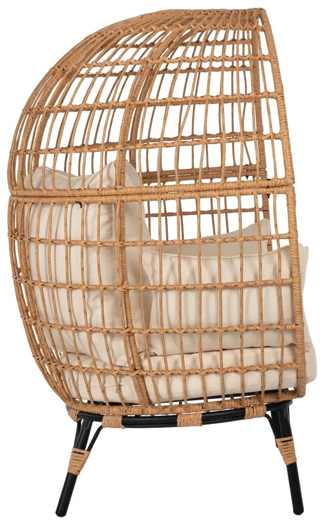ΠΟΛΥΘΡΟΝΑ ΦΩΛΙΑ MIAMI 2 ΑΤΟΜΩΝ ΤΥΠΟΥ RATTAN  130x80x157Υ εκ. 130x80x157 εκ.