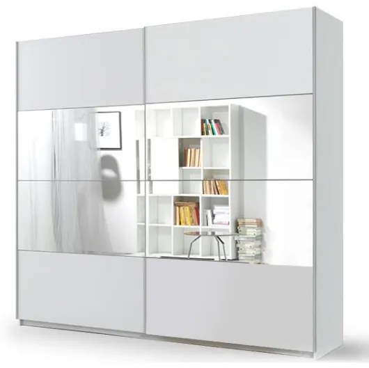 Ντουλάπα Συρόμενη Delta II-221 x 61 x 210 εκ.-Λευκό 221.00x61.00x210.00 16148179