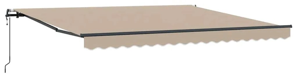 vidaXL Σκηνίτσα Αναδιπλούμενη Μπεζ 400 x 300 εκ Ύφασμα και αλουμίνιο