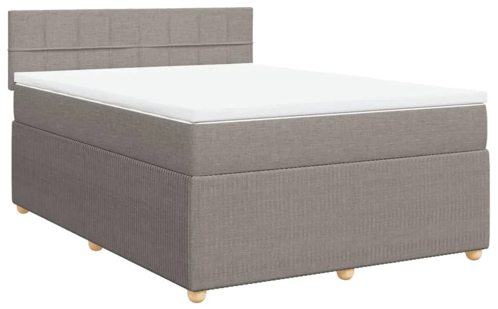 ΚΡΕΒΑΤΙ BOXSPRING ΜΕ ΣΤΡΩΜΑ TAUPE 160X200 ΕΚ. ΥΦΑΣΜΑΤΙΝΟ 3289811