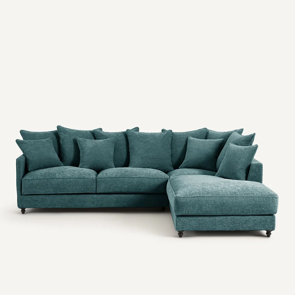 Γωνιακός καναπές-κρεβάτι από ανακυκλωμένο πολυεστέρα, Lazare