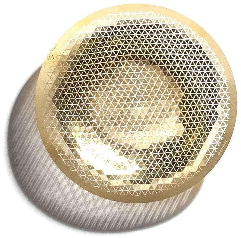 Διακοσμητικό Μπωλ Push PS-B Φ15cm Gold Fundamental Μέταλλο