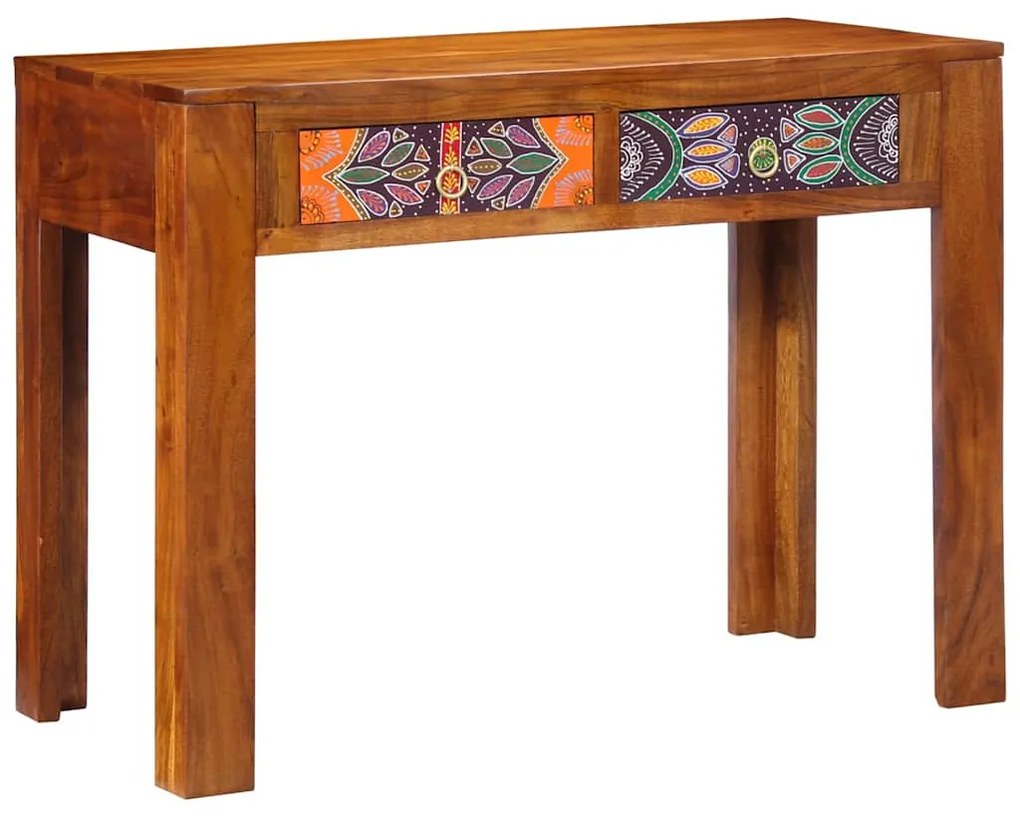 vidaXL Γραφείο με συρτάρι Καφέ 100 x 50 x 75 cm Μασίφ ξύλο ακακίας