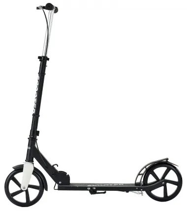 VEVOR Kick Scooter for Kids Ages 8+, Teens &amp; Adults, 2-Wheel Toddler Scooter with Adjustable Height Handlebar, Wide Anti-Slip Deck, Foldable Lightweight for Boys &amp; Girls up to 99.8 kg, Black + Silver