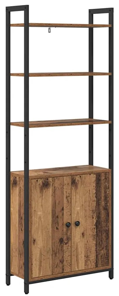 vidaXL Βιβλιοθήκη Παλιό Ξύλο 60 x 24 x 161 εκ Επεξεργασμένο ξύλο