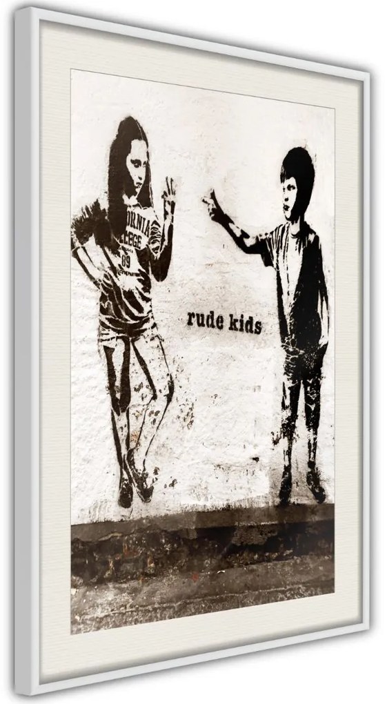 Αφίσα - Banksy: Rude Kids - 20x30 - Μαύρο - Χωρίς πασπαρτού