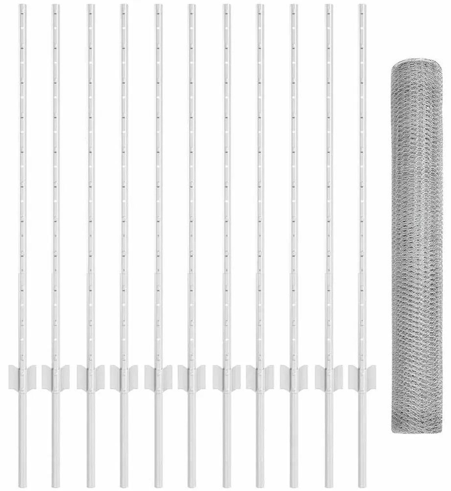 vidaXL Τεντώτο με στήριγμα Ασημί 1 x 25 m Ατσάλι