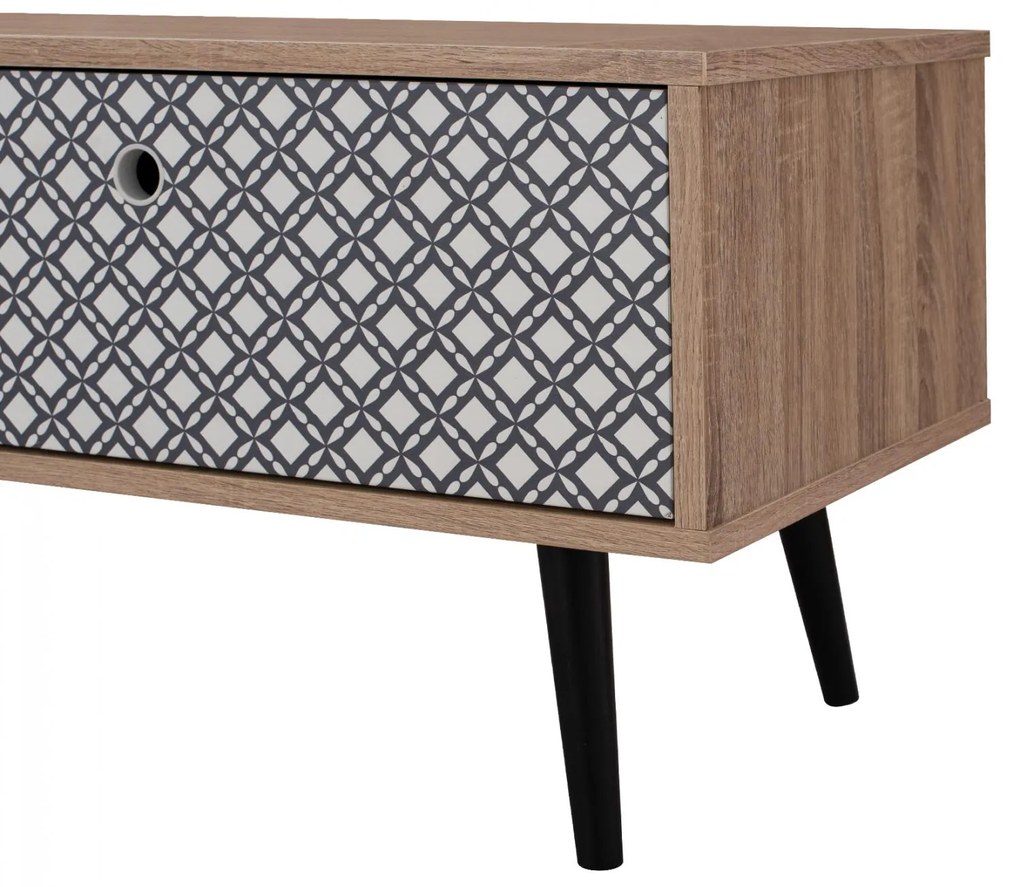 Έπιπλο τηλεόρασης HATTIE C8756 Sonoma - Πολύχρωμο 150x40x40Yεκ. 150x40x40 εκ.