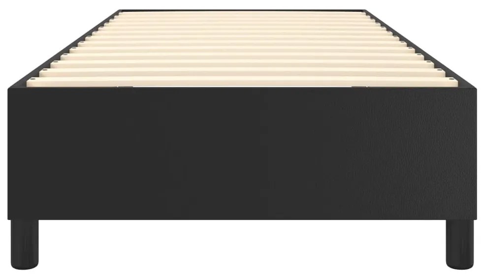 vidaXL Πλαίσιο Κρεβατιού Boxspring Μαύρο 100x200 εκ. Συνθετικό Δέρμα