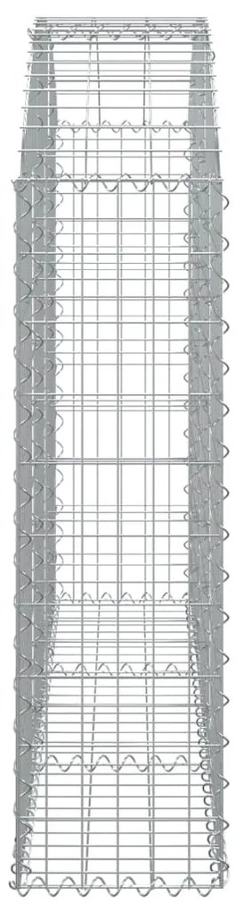 vidaXL Συρματοκιβώτιο Τοξωτό 150x30x100/120εκ. από Γαλβανισμένο Χάλυβα