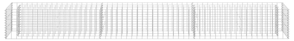 vidaXL Συρματοκιβώτιο-Γλάστρα Υπερυψωμένη 270x30x30 εκ. Γαλβ. Χάλυβας