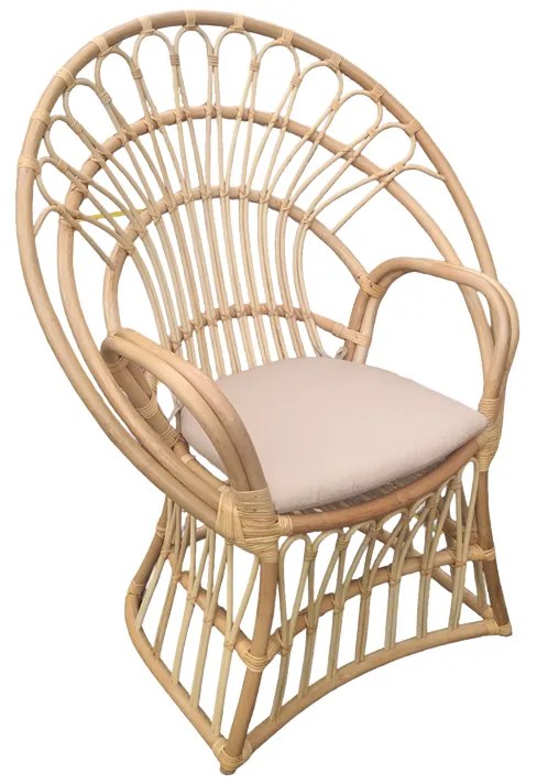 ΠΟΛΥΘΡΟΝΑ BOLONI INART ΜΕ ΜΠΕΖ ΜΑΞΙΛΑΡΙ-ΦΥΣΙΚΟ RATTAN 100X67X120ΕΚ