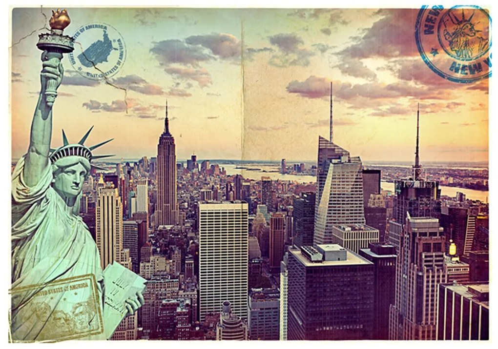 Φωτοταπετσαρία - Postcard from New York 100x70