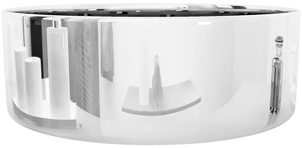 vidaXL Νιπτήρας Ασημί 40 x 15 εκ. Κεραμικός