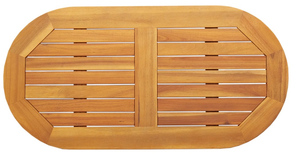 vidaXL Επιφάνεια Τραπέζι 90x45x2,2 cm Ωοειδής Μασίφ Ξύλο Ακακίας