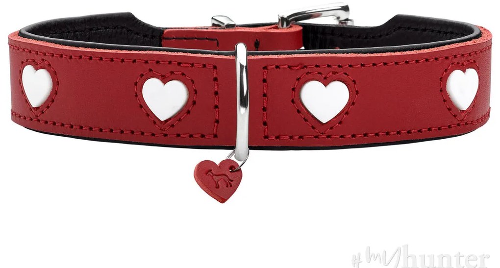 Κολλάρο Σκύλου Hunter Love XS/S 30-34 cm Rojo/Blanco