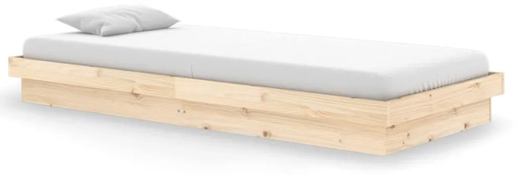 vidaXL Πλαίσιο Κρεβατιού 90 x 200 εκ. από Μασίφ Ξύλο