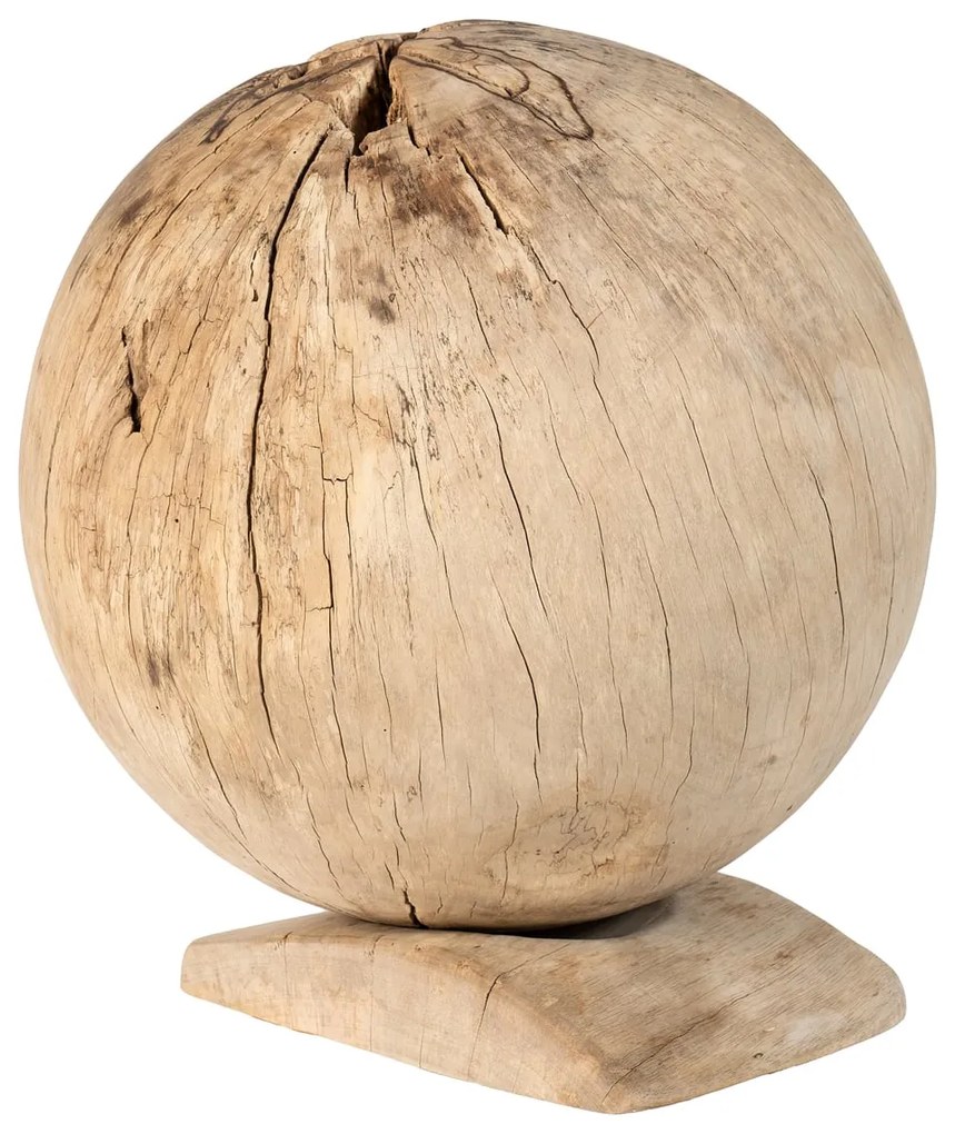 Artwork/Sculpture S Line 45cm ξύλινη σφαίρα με βάση S1629-00N3