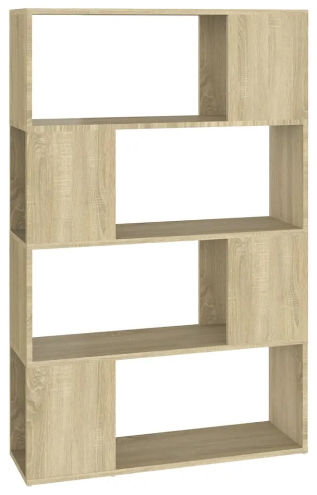 vidaXL Βιβλιοθήκη/Διαχωριστικό Χώρου Sonoma Δρυς 80x24x124,5εκ Μοριοσ.