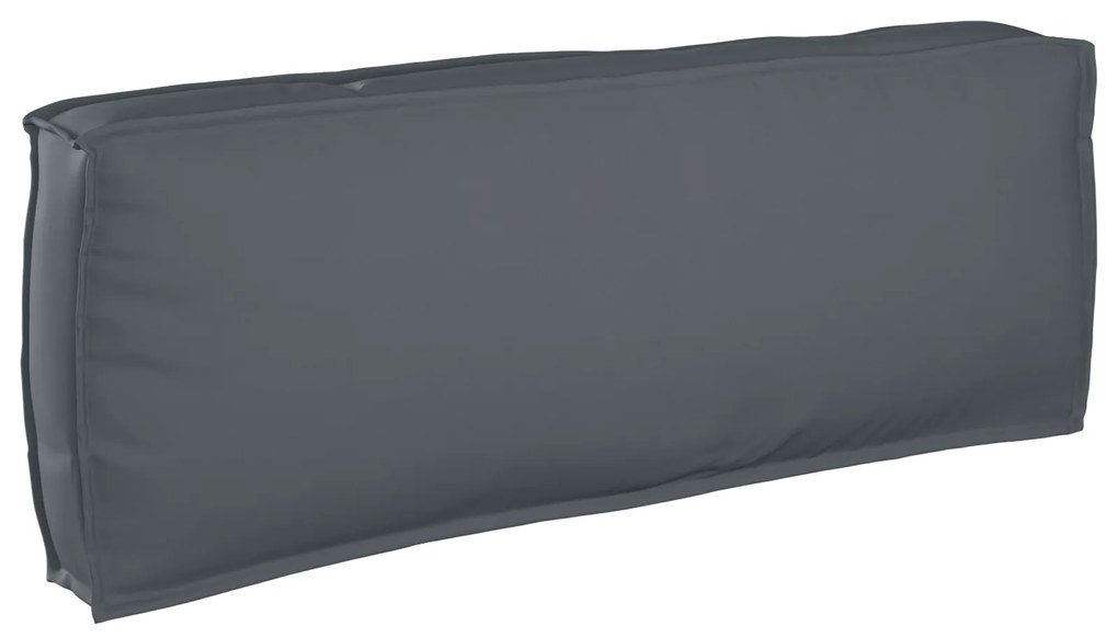 vidaXL Μαξιλάρι Παλέτας για πλάτη Ανθρακί 120x40x12 εκ. Ύφασμα Oxford