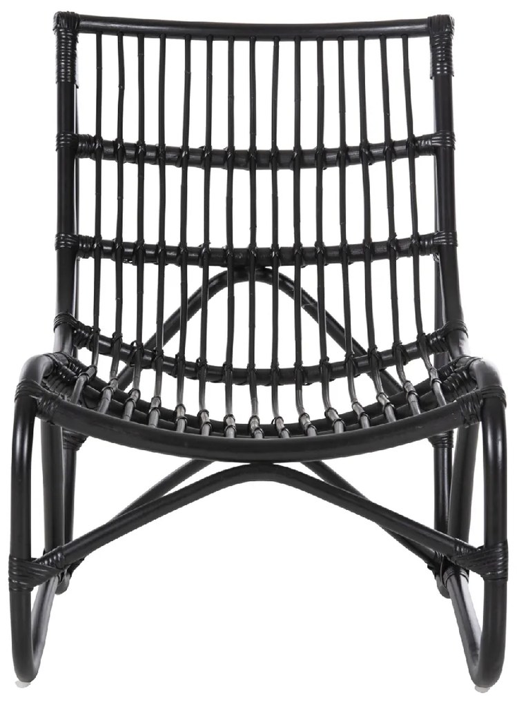 ΠΟΛΥΘΡΟΝΑ GRINN HM9815.02 ΡΑΒΔΟΙ RATTAN ΣΕ ΜΑΥΡΟ 56,5x73,5x79,5Υ εκ.