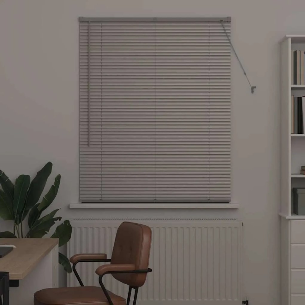 vidaXL Ρολό Παραθύρου με κουρτίνες Άλλο Ασημί 100 x 175 εκ Αλουμίνιο