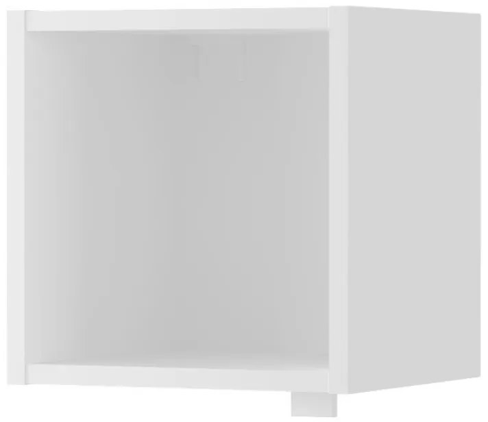 Κομοδίνο επιτοίχιο Beny Megapap χρώμα λευκό 34x30,3x34εκ.
