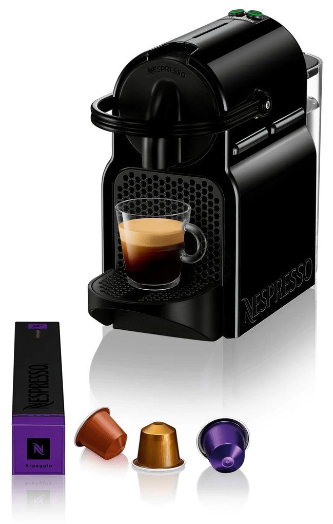 Krups Inissia Black D40 Καφετιέρα για κάψουλες Nespresso - 19 Bar (με δωρο 14 καψουλες)