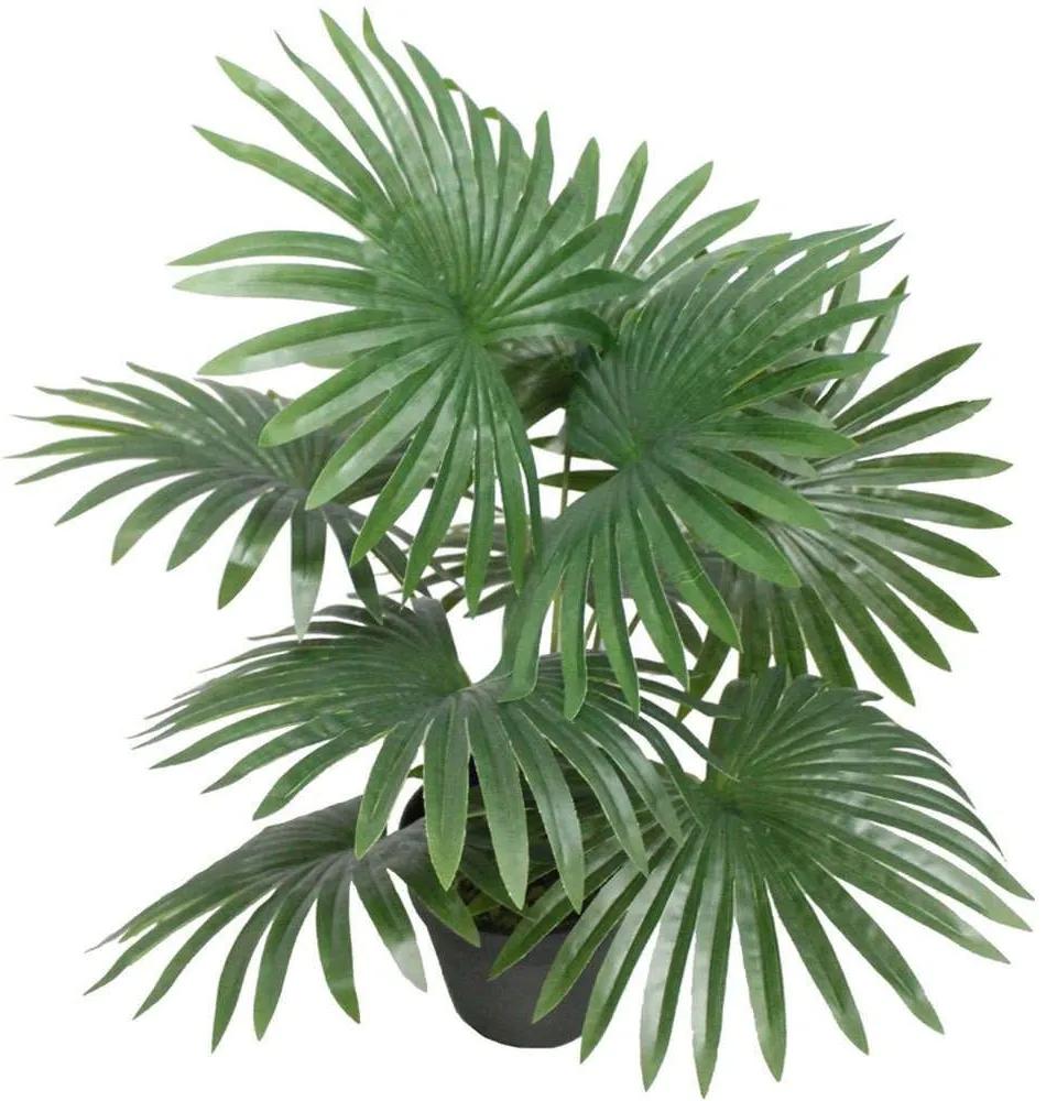 Τεχνητό Φυτό Φοίνικας Washingtonia 8001-6 48cm Green Supergreens Πολυαιθυλένιο,Ύφασμα