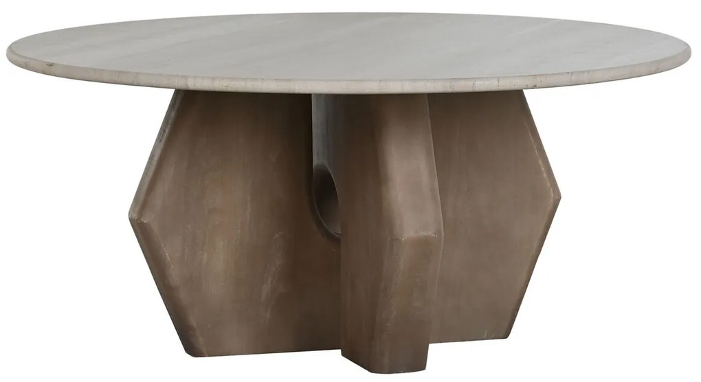 Τραπεζάκι Καφέ Home ESPRIT Καφέ Μπεζ 91 x 91 x 40 cm