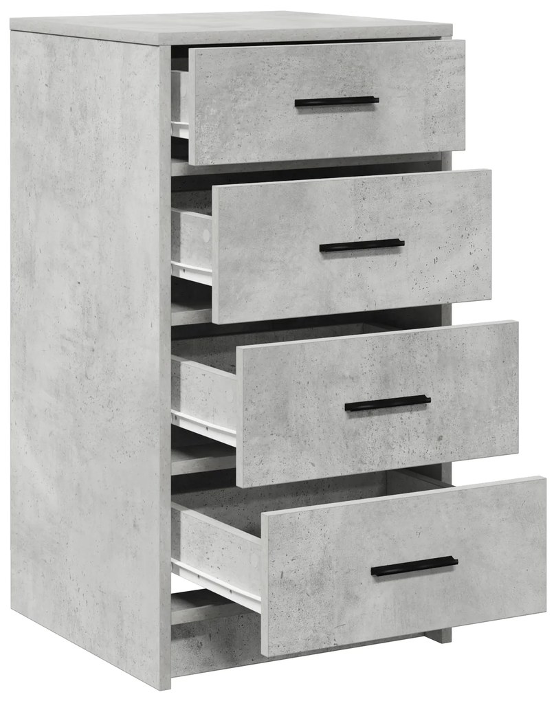 vidaXL Μπουφές Γκρι Σκυρόδεμα 40x41x75 εκ. Επεξεργασμένο Ξύλο