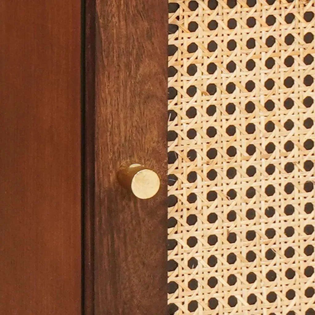 vidaXL Κομοδίνο Καφέ 40 x 33,5 x 46 εκ Μασίφ ξύλο ακακίας