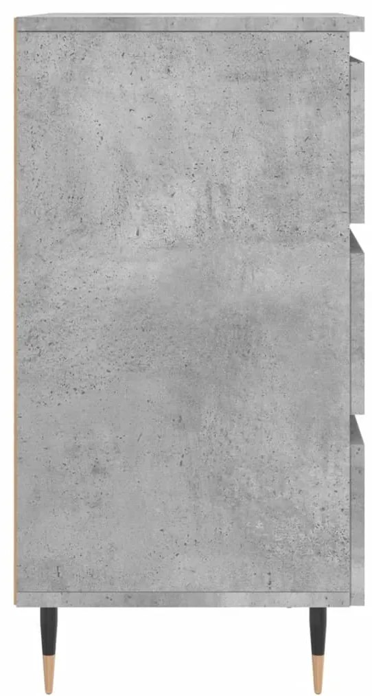 vidaXL Κομοδίνα 2 τεμ. Γκρι Σκυρ. 40x35x69 εκ. από Επεξεργασμένο Ξύλο
