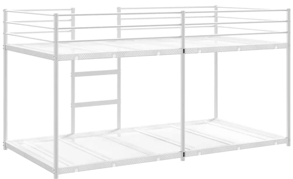 vidaXL Κουκέτα χωρίς στρώμα Λευκό 80x200 cm Ατσάλι