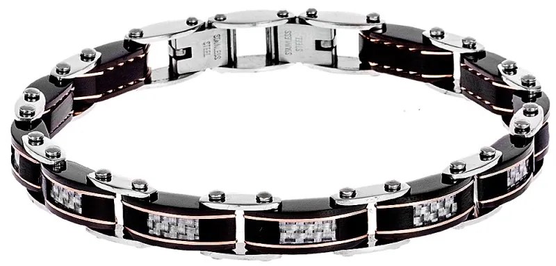 Βραχιόλι Senza Men&#039;s Steel Double Face