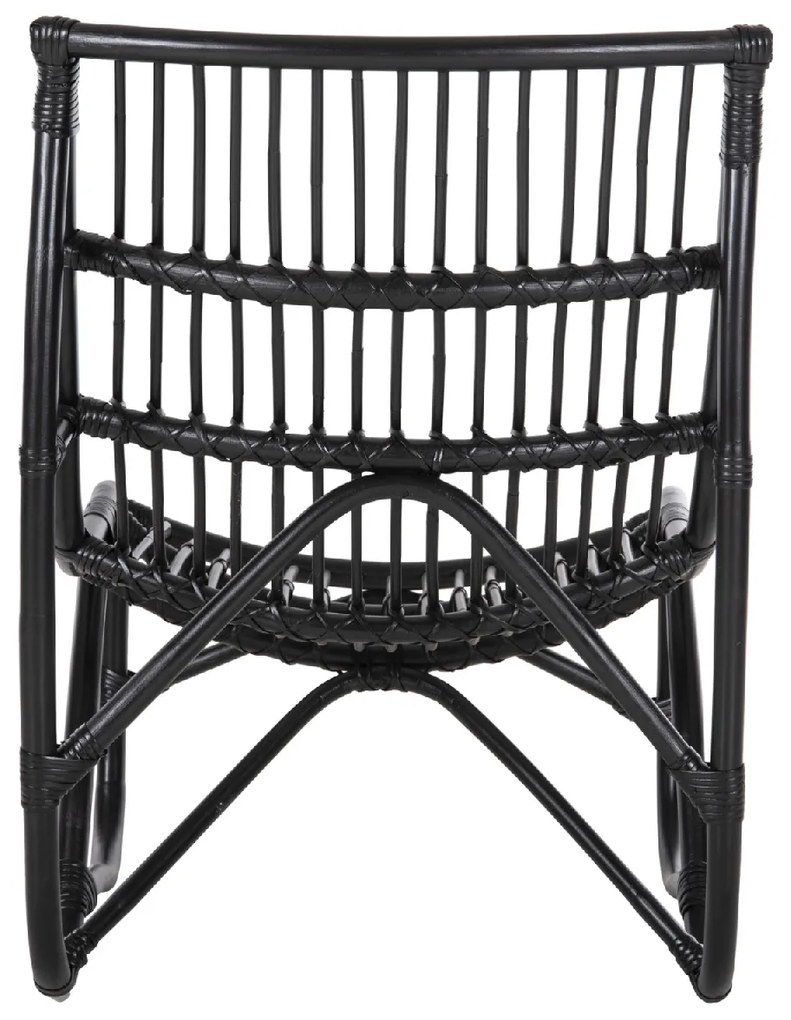 ΠΟΛΥΘΡΟΝΑ GRINN HM9815.02 ΡΑΒΔΟΙ RATTAN ΣΕ ΜΑΥΡΟ 56,5x73,5x79,5Υ εκ.