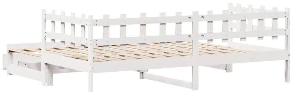 vidaXL Καναπές Κρεβάτι Συρόμενος Χωρίς Στρώμα 90x190 εκ. &amp; Συρτάρια