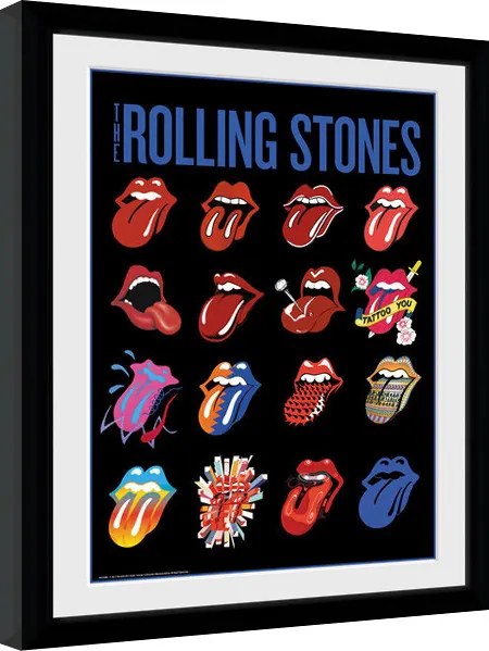 Κορνιζαρισμένη αφίσα The Rolling Stones - Tongues