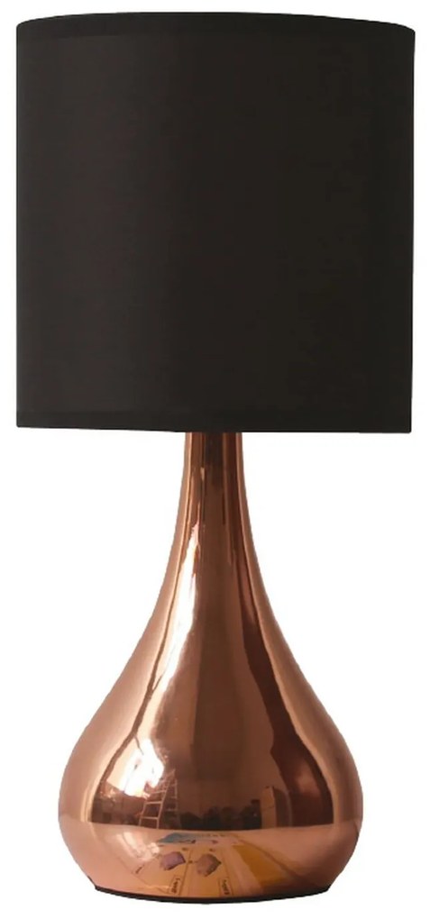 Φωτιστικό Επιτραπέζιο Table &amp; Floor Luminairies KS1178T1CP Copper Μέταλλο,Ύφασμα