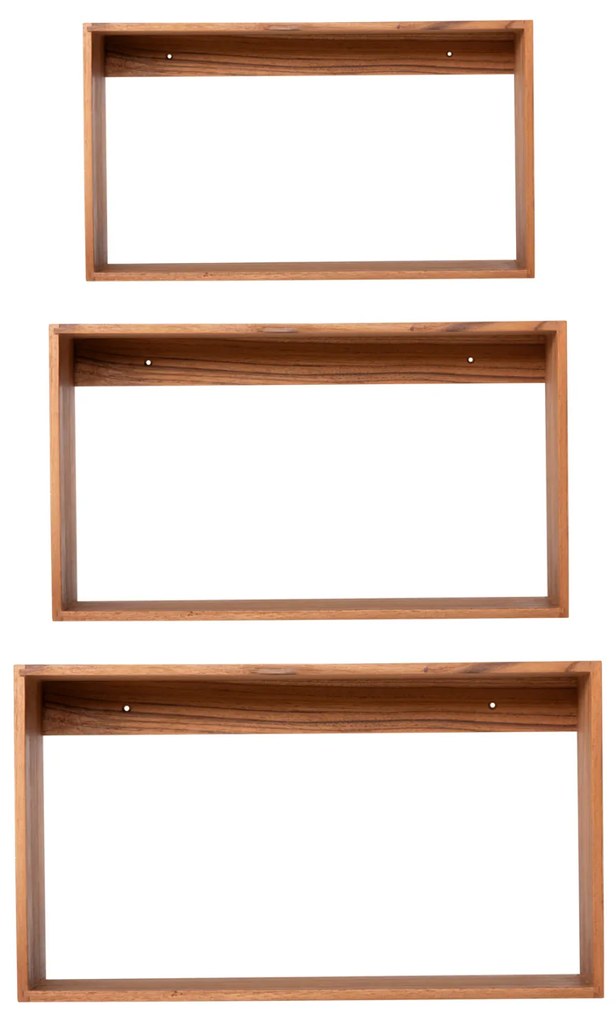 ΡΑΦΙΕΡΑ CHENGIS HM9830 3ΤΜΧ ΞΥΛΟ TEAK ΣΕ ΦΥΣΙΚΟ ΧΡΩΜΑ 60x20x38Υεκ