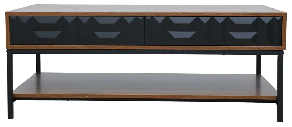 ZUMA COFFEE TABLE ΚΑΡΥΔΙ ΜΑΥΡΟ 111,5x60xH44cm - 04-1057