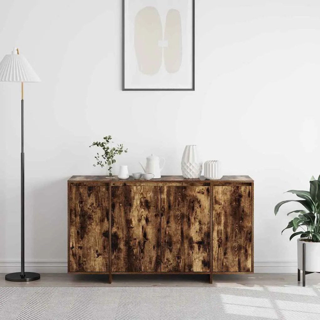 vidaXL Πλαϊνό γραφείο Καπνιστή δρυς 135 x 41 x 69 cm