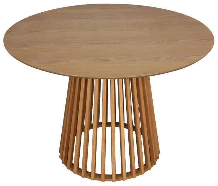 Τραπέζι Domonic φυσικό Φ120x75εκ Υλικό: CLIPBOARD WITH PAPER WOOD 260-000015