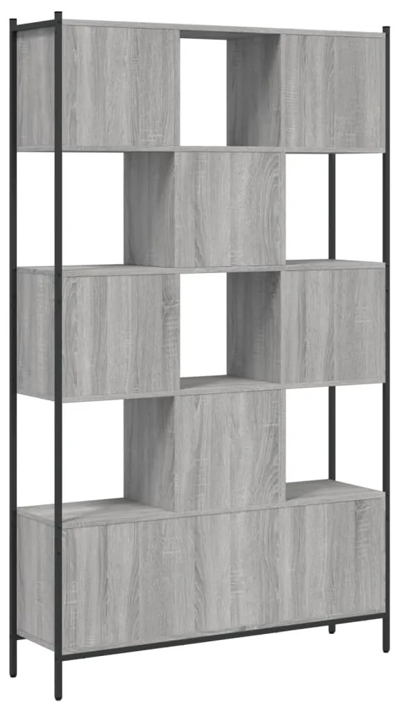 vidaXL Βιβλιοθήκη Γκρι Sonoma 102 x 28 x 172εκ. από Επεξεργασμένο Ξύλο