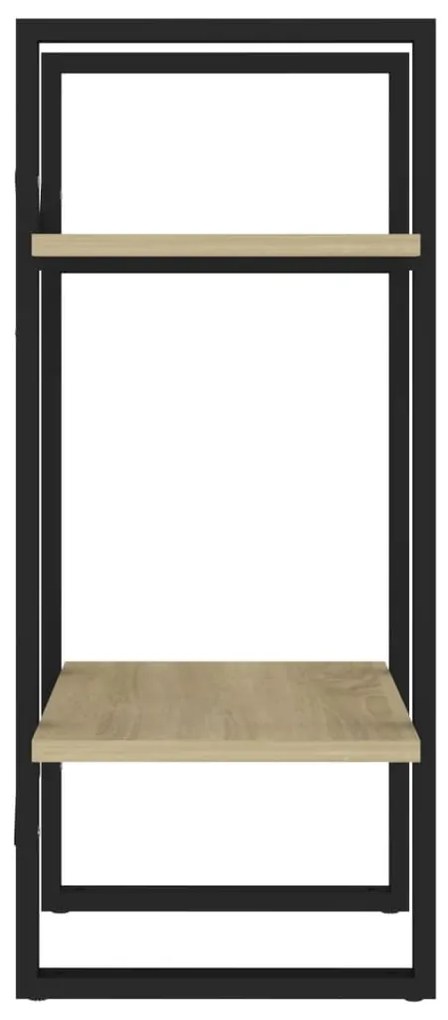 vidaXL Βιβλιοθήκη με 2 Ράφια Sonoma Δρυς 40 x 30 x 70 εκ. Επεξ. Ξύλο