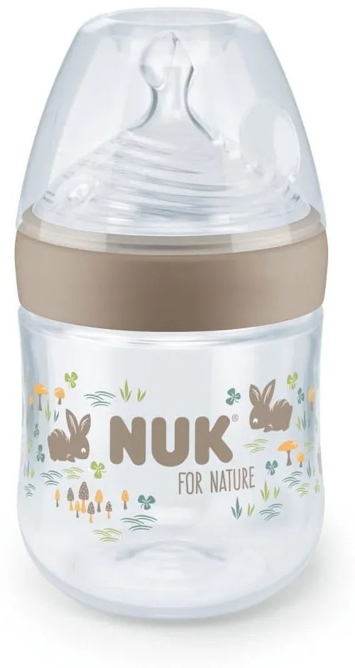 Μπιμπερό For Nature 10743075 Temperature Control 150ml 0-6 Μηνών Beige Nuk 150ml Πολυπροπυλένιο