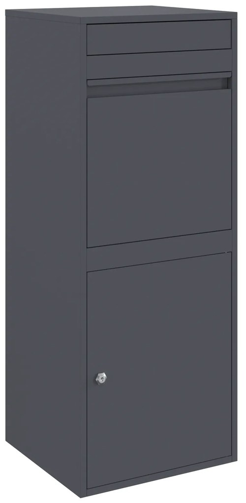 vidaXL Θυρίδα Πακέτων Ανθρακί 41 x 38 x 103 εκ Ατσάλι