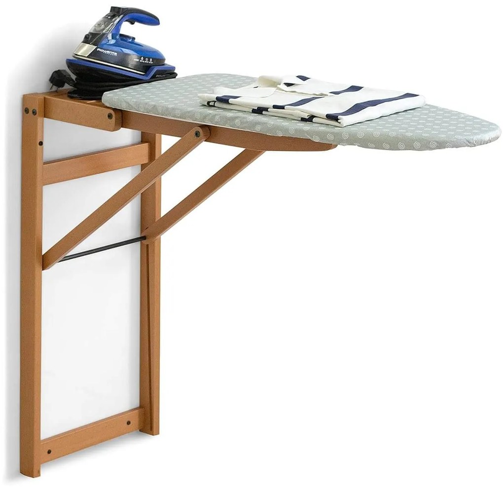 Ξύλινη Επιτοίχια Σιδερώστρα Stiro Jolly ARiT με διαστάσεις 108x40x86cm - Cherry Wood