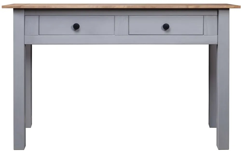 vidaXL Κονσόλα Τραπέζι Γκρι 110x40x72εκ Μασίφ ξύλο πεύκου Σειρά Panama