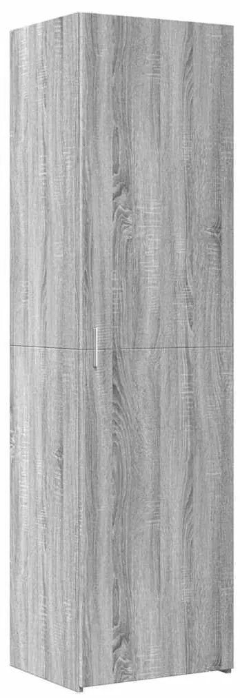 vidaXL Ντουλάπι Αποθήκευσης Στενό Δρυς 50x42,5x225 εκ. Επεξεργ. Ξύλο